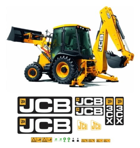 ADESIVO FAIXA LOGO JCB
