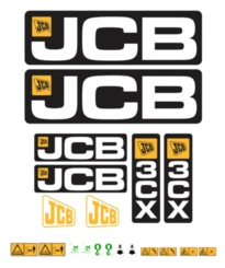 ADESIVO FAIXA LOGO JCB