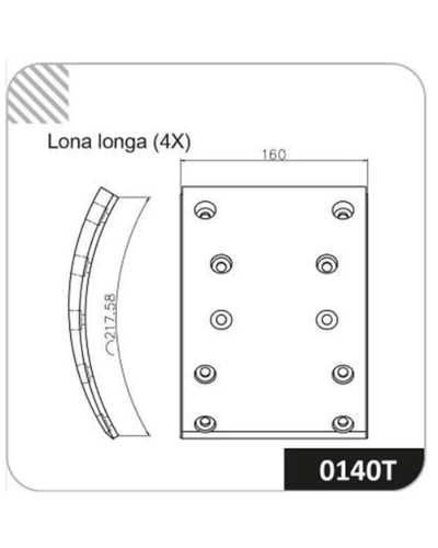 LONA DE FREIO  0140T-140