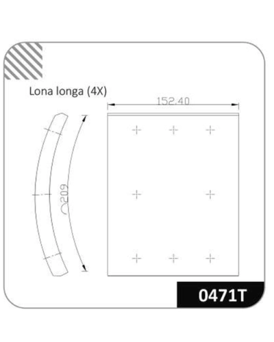 LONA DE FREIO 0471T-140