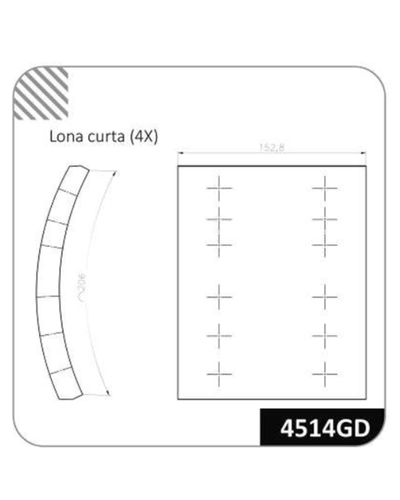 LONA DE FREIO 4514GD-140