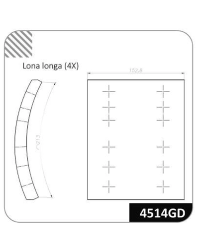 LONA DE FREIO 4514GD-140