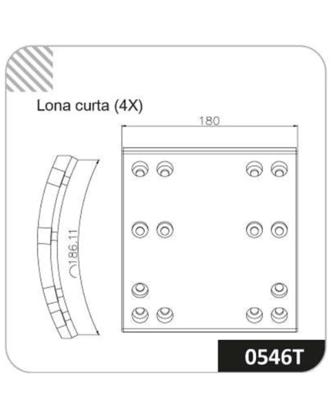 LONA DE FREIO 4515FC-140