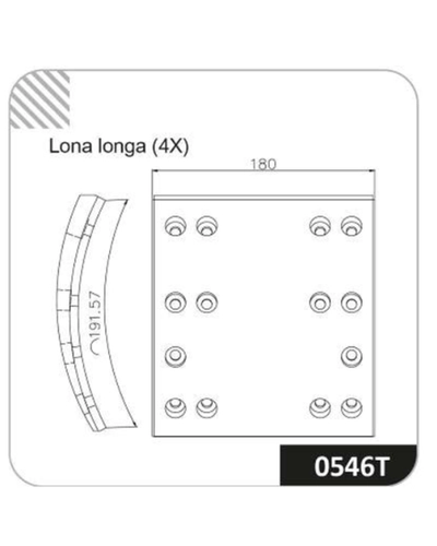LONA DE FREIO 4515FC-140