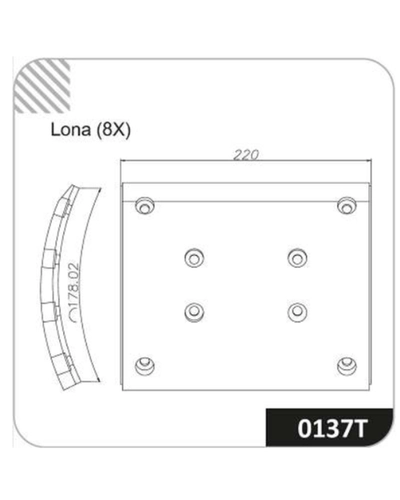 LONA DE FREIO 0137T-140