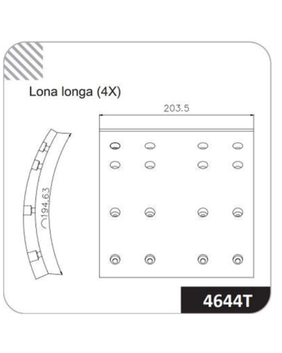 LONA DE FREIO 4644T-140C