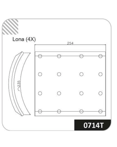 LONA DE FREIO 0714-140