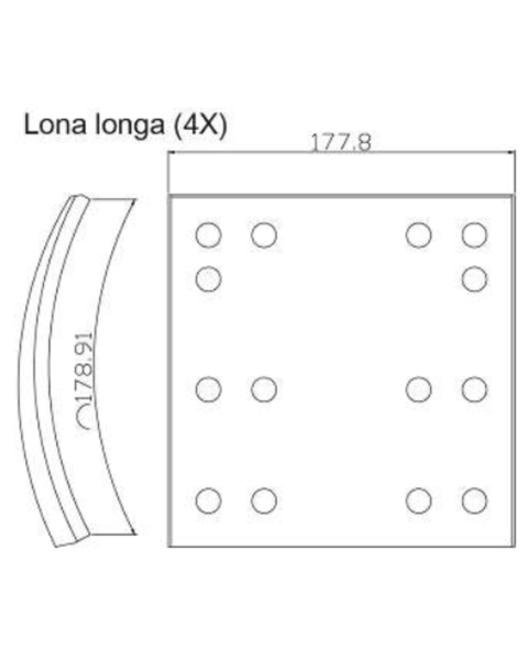 LONA DE FREIO 0815T-140