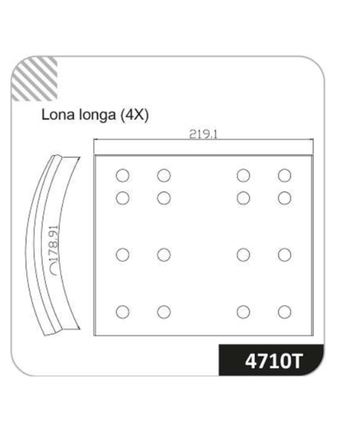LONA DE FREIO 4710T-140