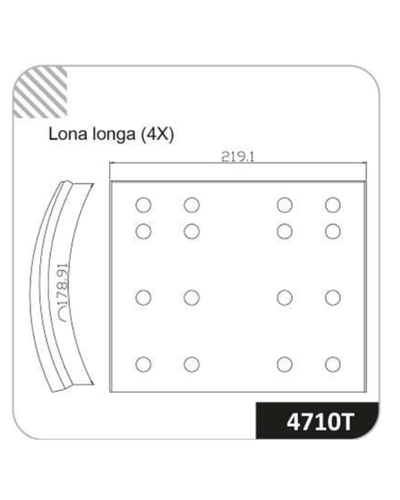 LONA DE FREIO 4710T-140