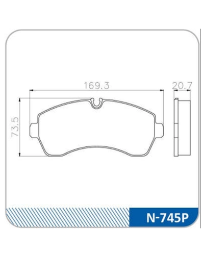 PASTILHA DE FREIO N-745P