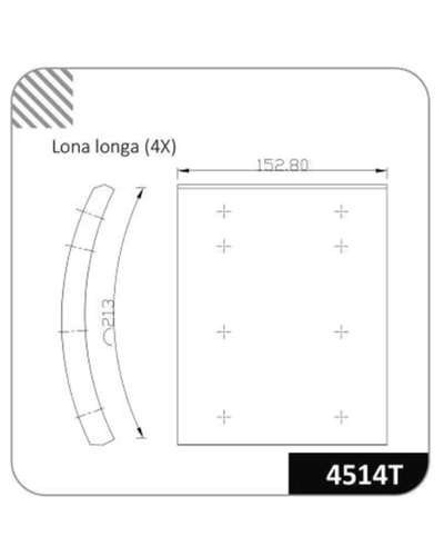 LONA DE FREIO 4514T-140