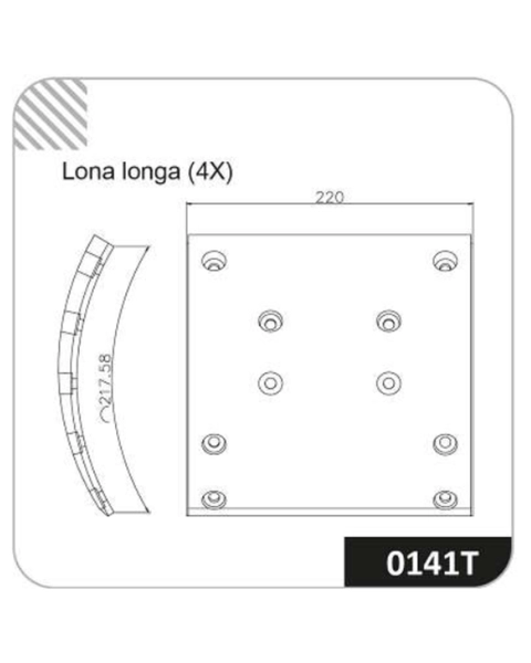 LONA DE FREIO  0141T-140