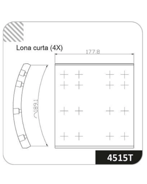 LONA DE FREIO 15404