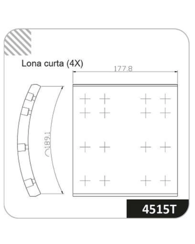 LONA DE FREIO 15404