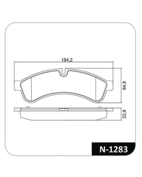 PASTILHA DE FREIO TRASEIRA  N-1283