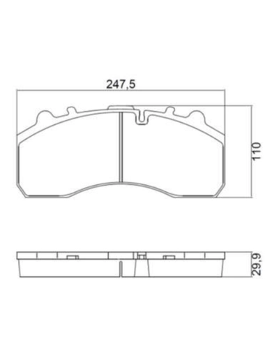 PASTILHA DE FREIO N-1521 SEM KIT