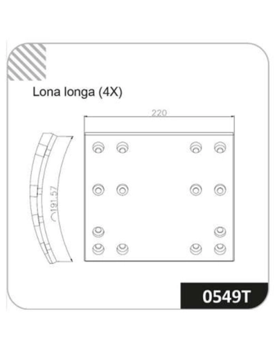 LONA DE FREIO 0549T-141